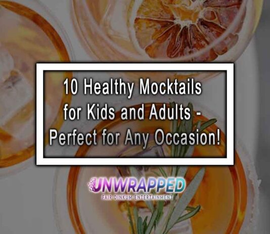 10 Healthy Mocktails for Kids and Adults - Perfect for Any Occasion!
