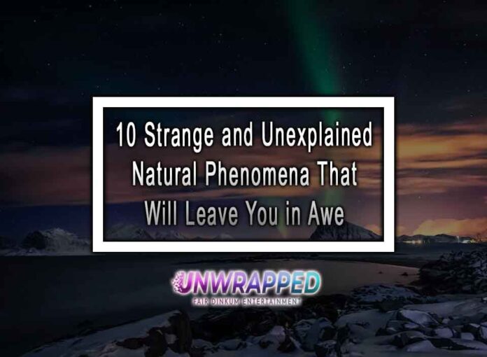 10 Strange and Unexplained Natural Phenomena That Will Leave You in Awe