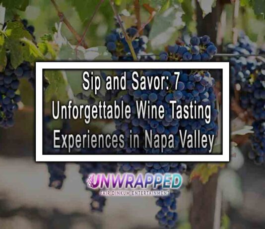 Sip and Savor: 7 Unforgettable Wine Tasting Experiences in Napa Valley