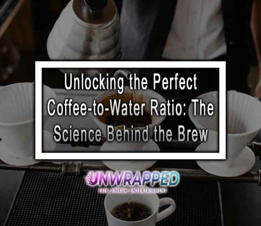 Unlocking the Perfect Coffee-to-Water Ratio: The Science Behind the Brew