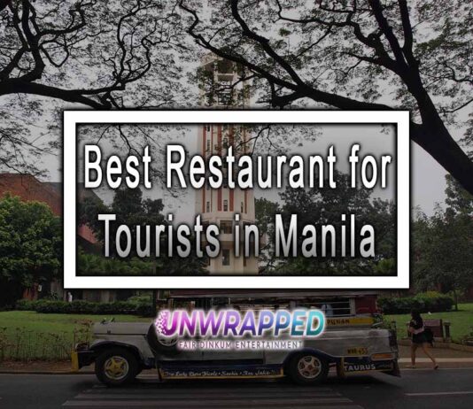 Best Restaurant for Tourists in Manila