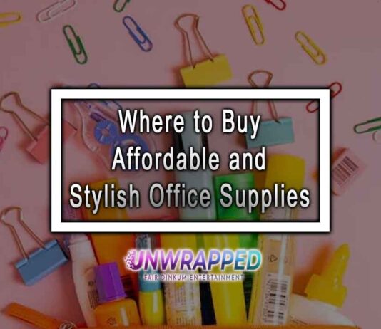 Where to Buy Affordable and Stylish Office Supplies
