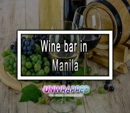 Wine bar in Manila