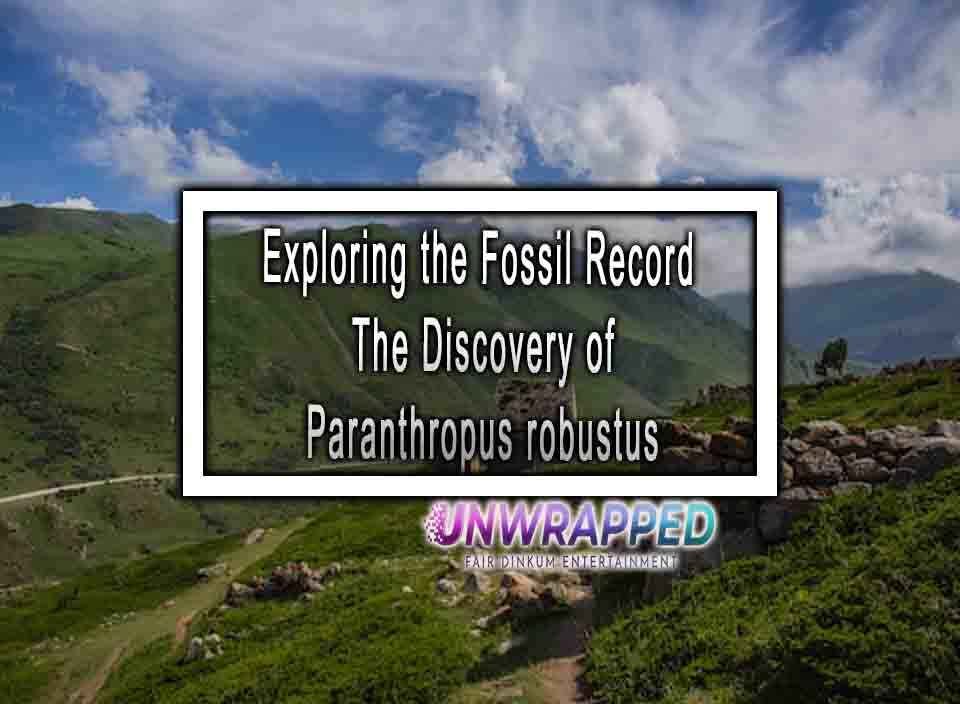 Exploring The Fossil Record The Discovery Of Paranthropus Robustus