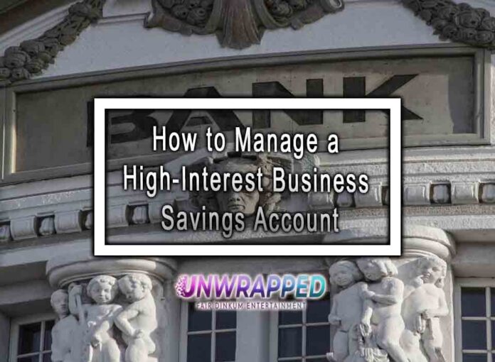 How to Manage a High-Interest Business Savings Account