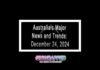 Australia’s Major News and Trends: December 24, 2024 Australia's Major News and Trends: December 24, 2024