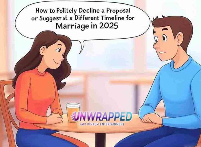 How to Politely Decline a Proposal or Suggest a Different Timeline for Marriage How to Politely Decline a Proposal or Suggest a Different Timeline for Marriage