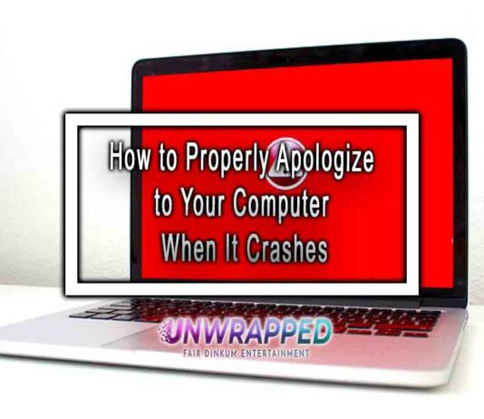 How to Properly Apologize to Your Computer When It Crashes How to Properly Apologize to Your Computer When It Crashes