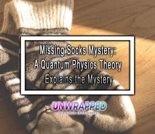 Missing Socks Mystery: A Quantum Physics Theory Explains the Mystery Missing Socks Mystery: A Quantum Physics Theory Explains the Mystery