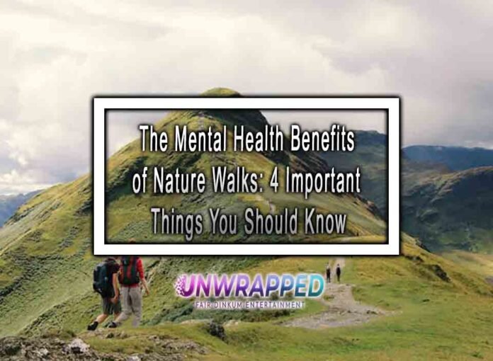 The Mental Health Benefits of Nature Walks: 4 Important Things You Should Know