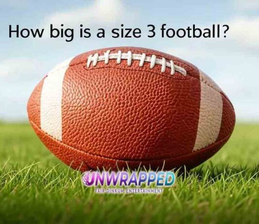 How big is a size 3 football?