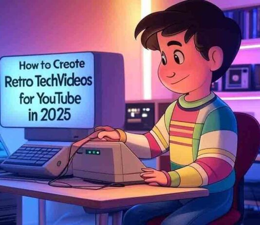 How to Create Retro Tech Videos for YouTube in 2025