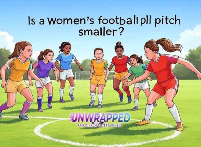Is a womens football pitch smaller Is a women's football pitch smaller?