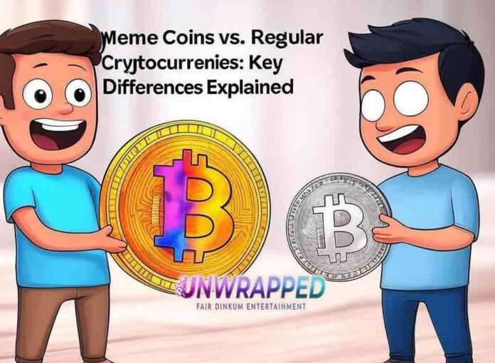 Meme Coins vs. Regular Cryptocurrencies: Key Differences Explained for 2025