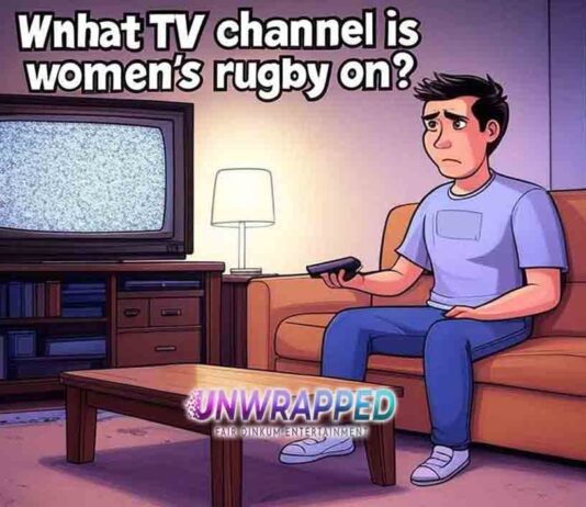What TV channel is women's rugby on?