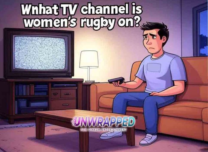 What TV channel is women's rugby on?