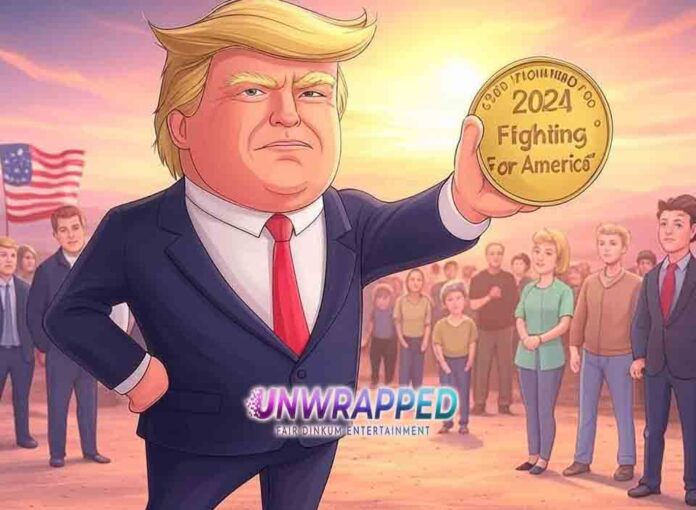 What is the Trump 2024 'Fighting For America' Gold Coin?