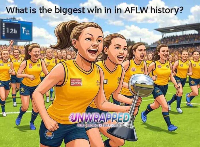 What is the biggest win in AFLW history?