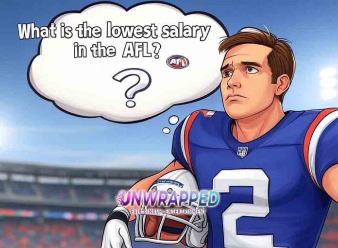 What is the lowest salary in the AFL?