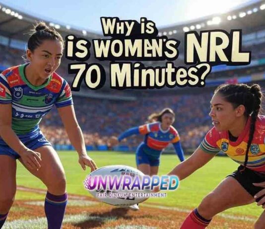 Why is women's NRL 70 minutes?