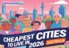 Cheapest Cities to Live in Australia 2026 for Students & New Migrants Cheapest Cities to Live in Australia 2026
