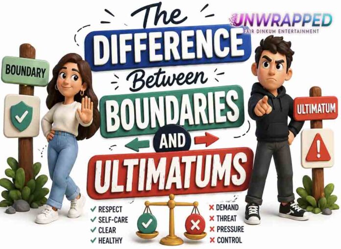 The Difference Between Boundaries and Ultimatums