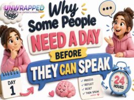 Why Some People Need a Day Before They Can Speak