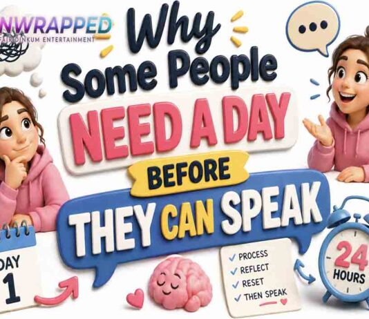 Why Some People Need a Day Before They Can Speak