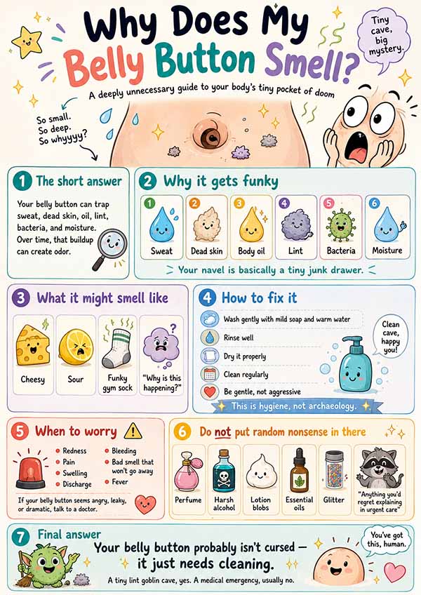 Why does my belly button smell?