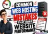 Common Web Hosting Mistakes That Hurt Website Performance Common Web Hosting Mistakes That Hurt Website Performance