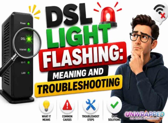 DSL Light Flashing Meaning and Troubleshooting DSL Light Flashing: Meaning and Troubleshooting