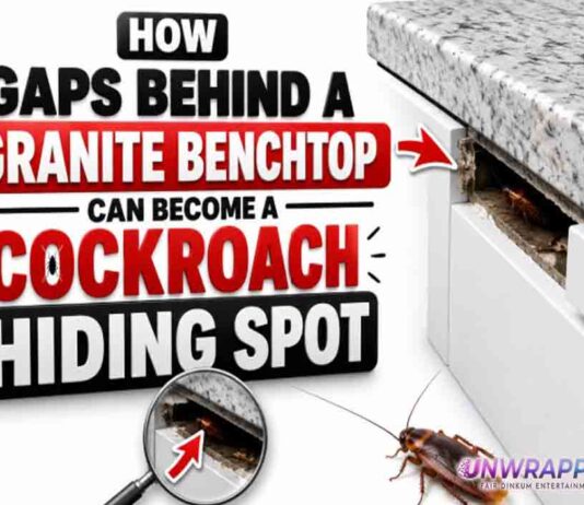 How Gaps Behind a Granite Benchtop Can Become a Cockroach Hiding Spot