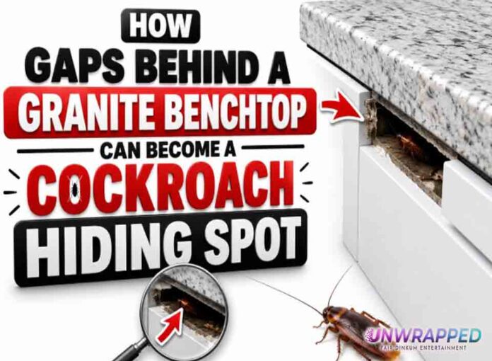 How Gaps Behind a Granite Benchtop Can Become a Cockroach Hiding Spot