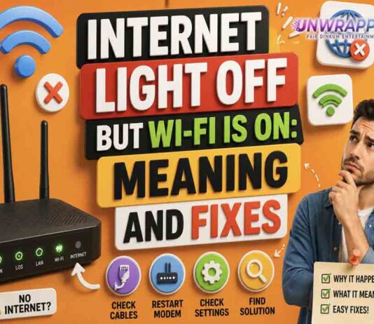 Internet Light Off But Wi-Fi Is On