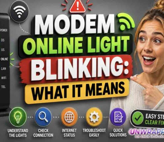 Modem Online Light Blinking: What It Means