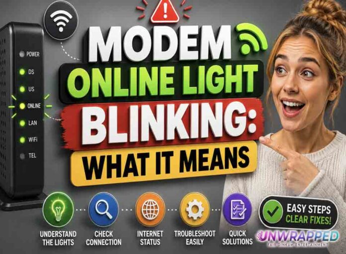 Modem Online Light Blinking: What It Means