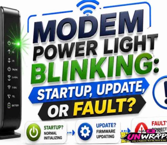 Modem Power Light Blinking: Startup, Update, or Fault?