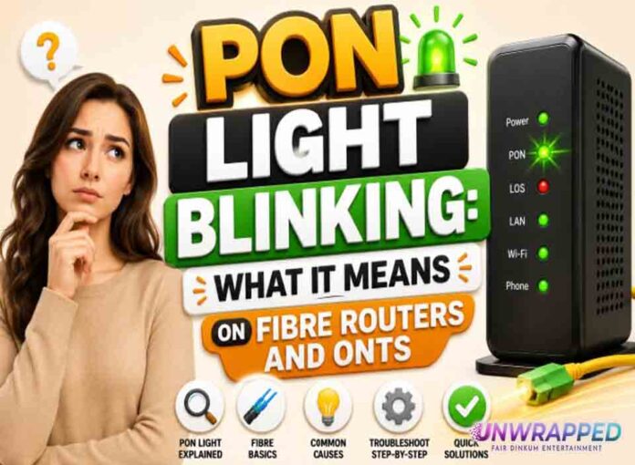 PON Light Blinking