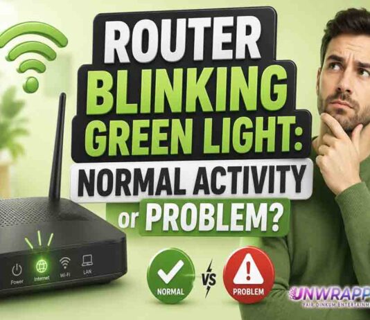 Router Blinking Green Light