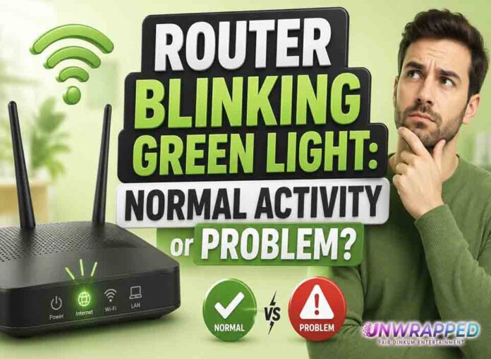 Router Blinking Green Light Router Blinking Green Light