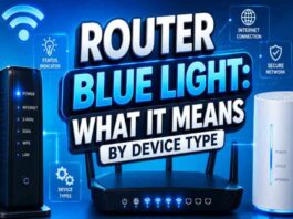 Router Blue Light: What It Means by Device Type