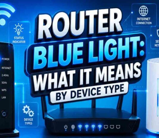 Router Blue Light: What It Means by Device Type
