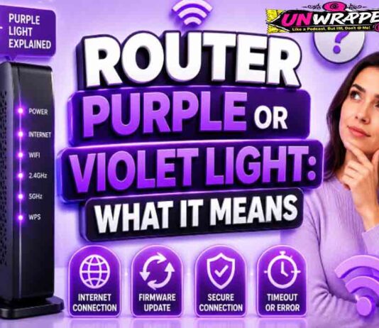 Router Purple or Violet Light: What It Means