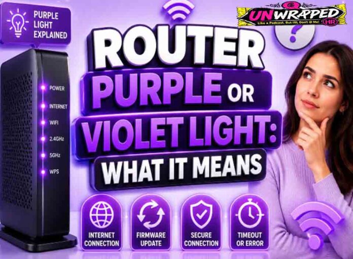 Router Purple or Violet Light: What It Means