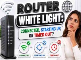 Router White Light: Connected, Starting Up, or Timed Out?