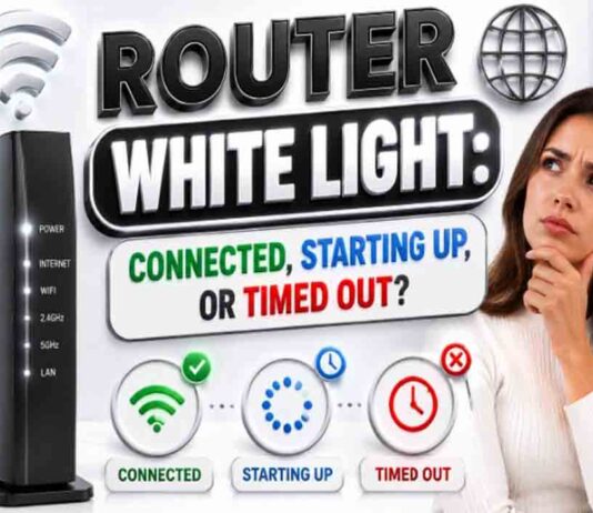 Router White Light: Connected, Starting Up, or Timed Out?