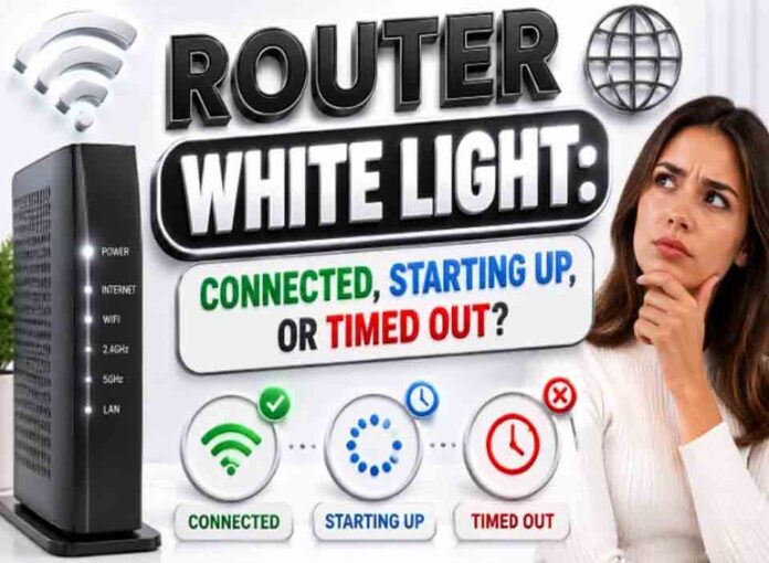 Router White Light: Connected, Starting Up, or Timed Out?