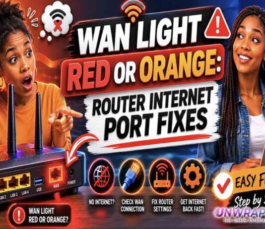 WAN Light Red or Orange: Router Internet Port Fixes