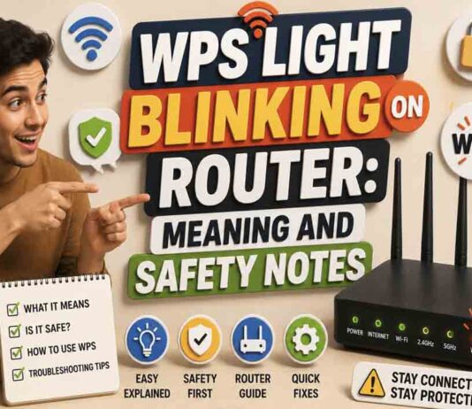 WPS Light Blinking on Router