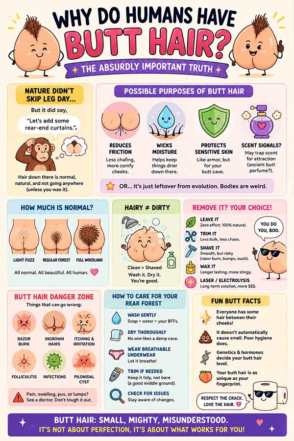 Is butt hair normal?